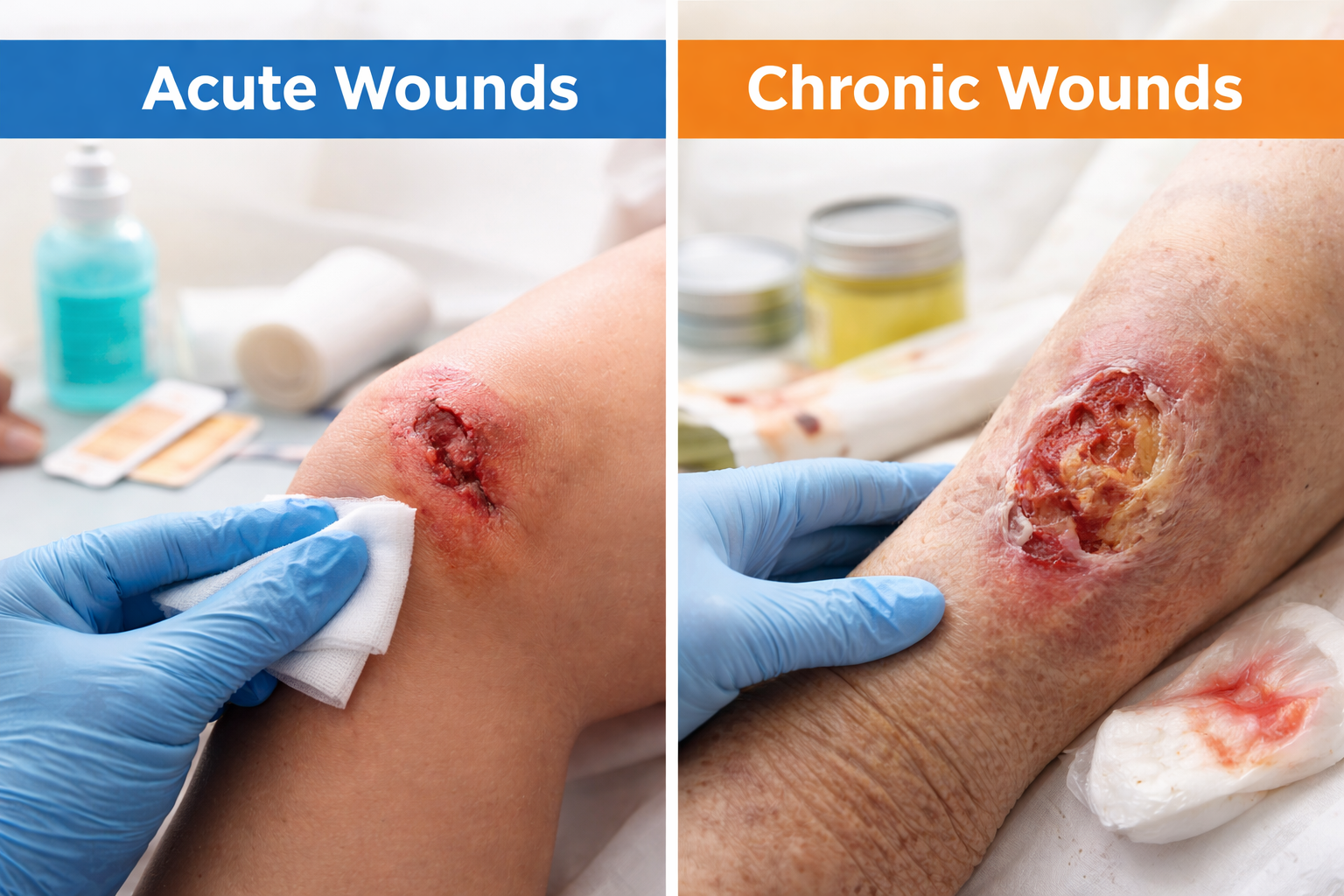 Types of Wounds: Acute vs Chronic Wounds Explained