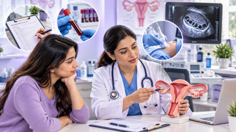 PCOS symptoms and fertility concerns related to irregular ovulation