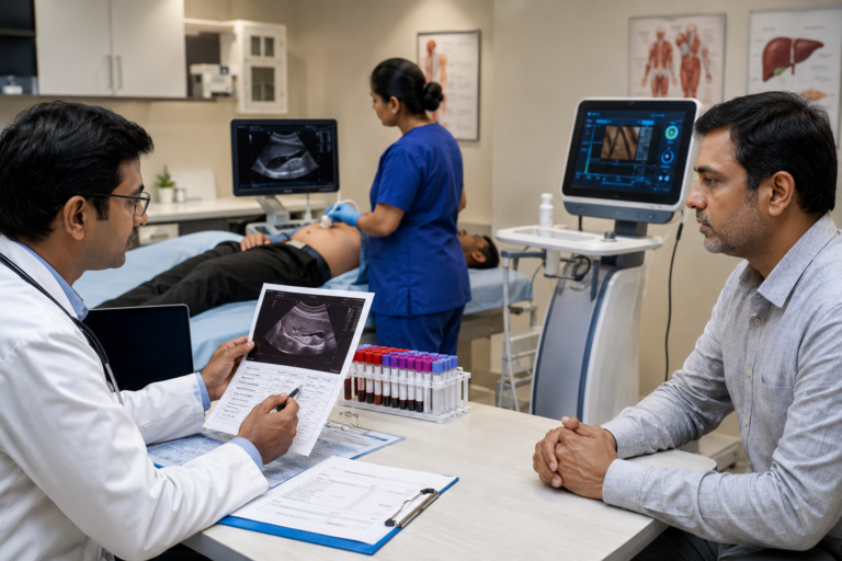 fatty liver diagnosis using blood tests ultrasound and fibroscan