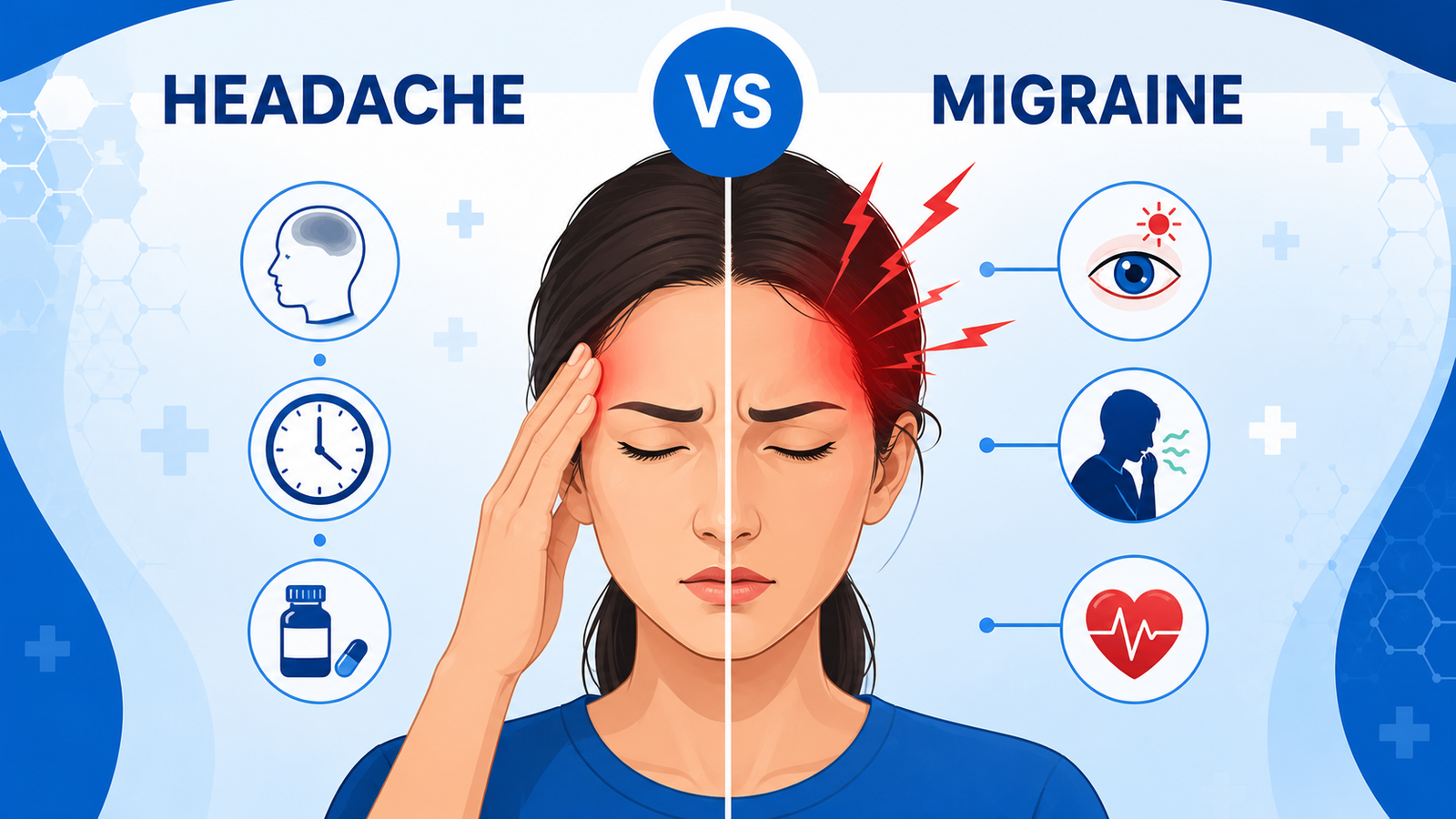 Migraine vs Headache: Key Differences, Symptoms, Causes & Treatment