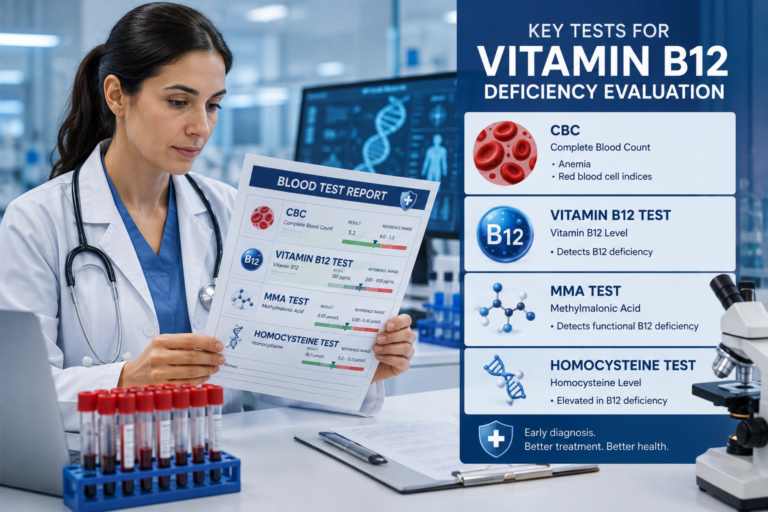 Vitamin B12 deficiency blood test