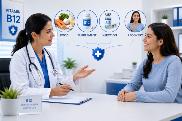 Vitamin B12 deficiency treatment and recovery