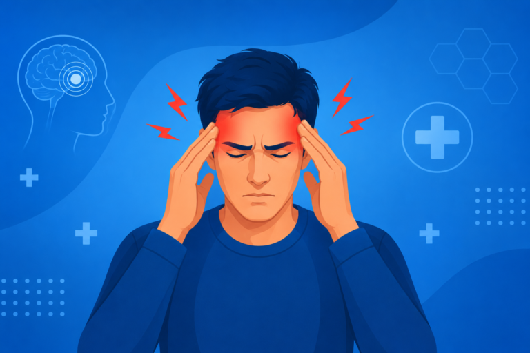 What is a headache symptoms illustration