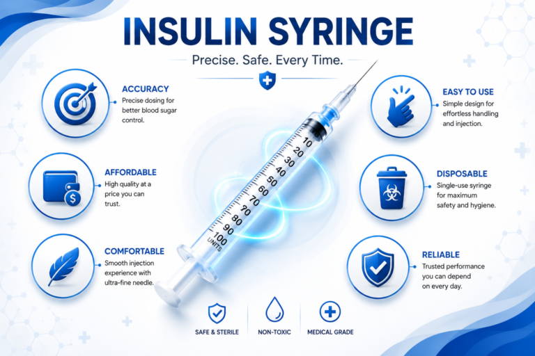 Benefits of insulin syringes uses including accurate insulin dosing and easy diabetes management