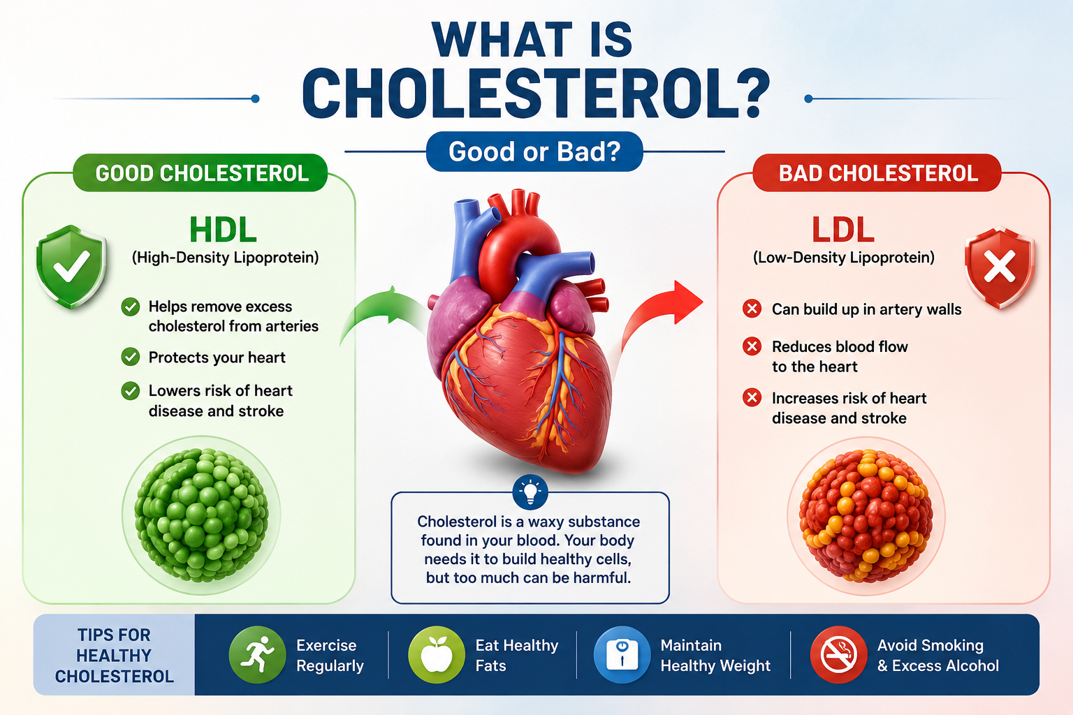 WHAT IS CHOLESTEROL ? Good or bad cholesterol