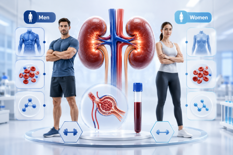 Normal creatinine levels by age and gender comparison