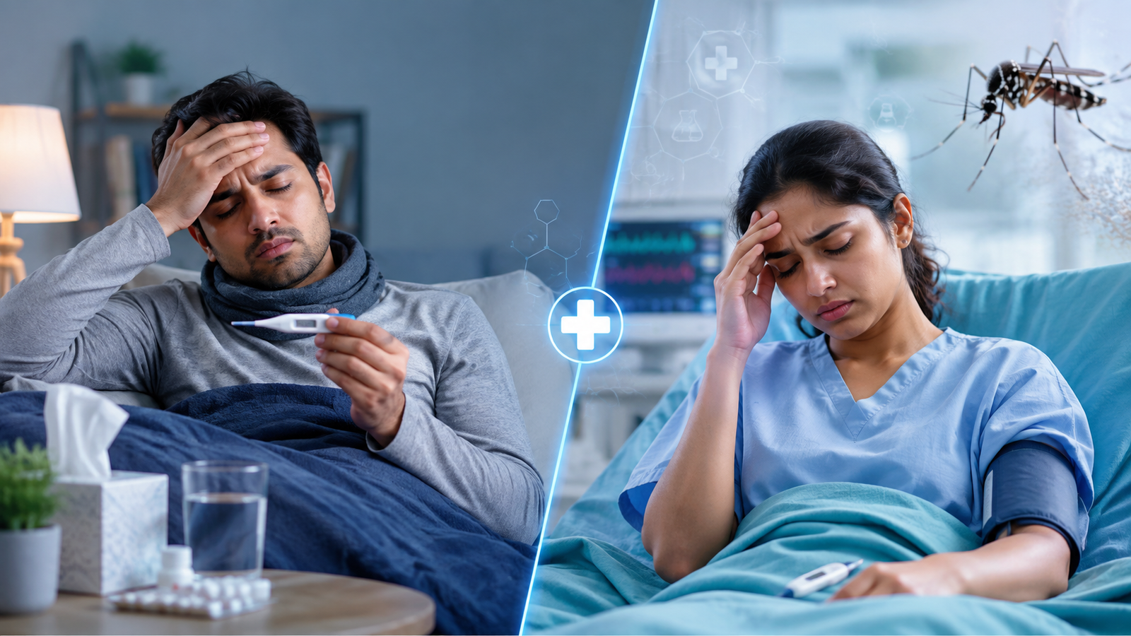 Difference Between Viral Fever and Dengue: Symptoms, Causes, Tests and Treatment