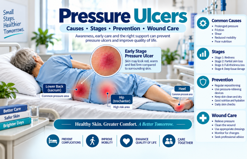 Pressure Ulcers (Bedsores): Causes, Stages, and Wound Care