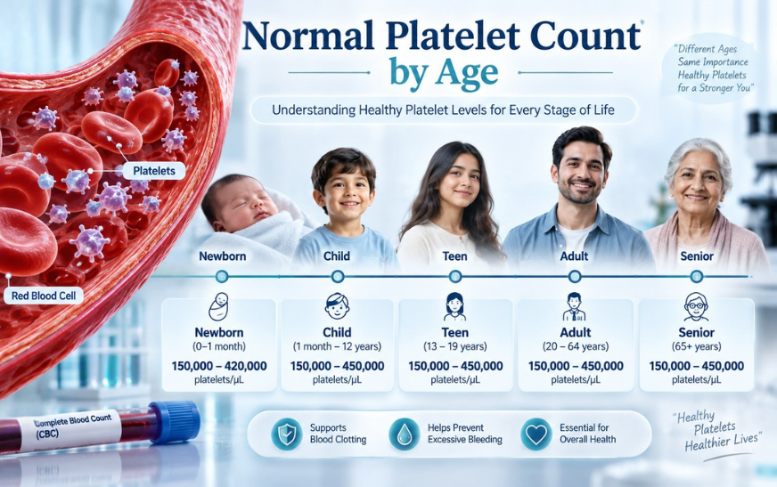 Normal Platelet Count by Age: Complete Guide for Children, Adults & Seniors