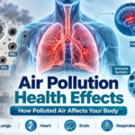 Air pollution health effects on lungs, heart, and brain