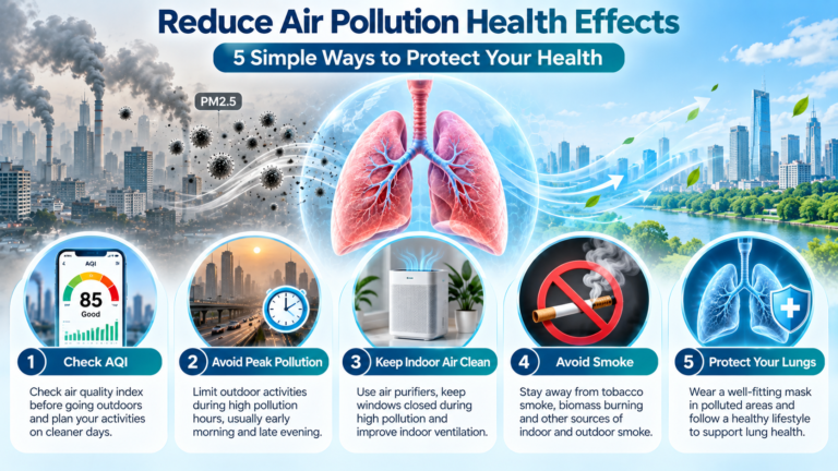 Ways to reduce air pollution health effects and protect lung health